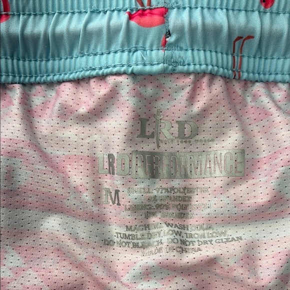 Flamingo Print Men's Swim Shorts - Picture 2 of 8